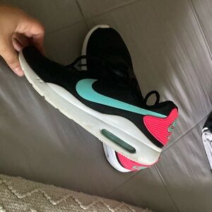 Nike air black blue and pink